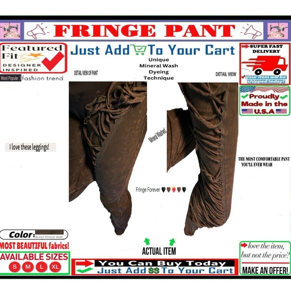 🛑 BULLY Fold Over FRINGE ➕🆒 LEGGING PANT High Waist Mineral Wash💸BUY NOW‼️🟢 - Picture 7 of 16